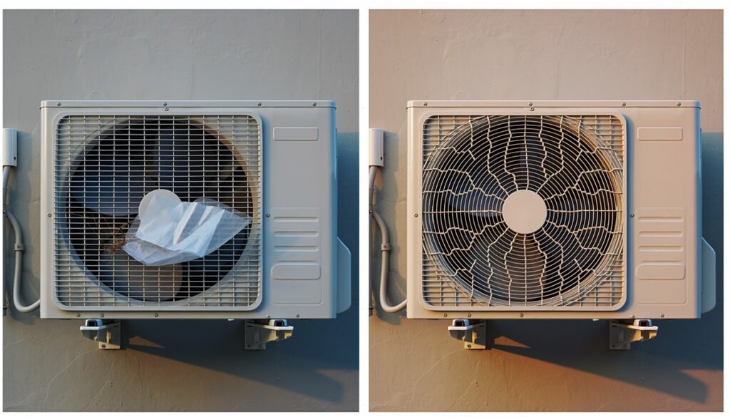 エアコン室外機の異音「パタパタ」「カラカラ」の違いと原因