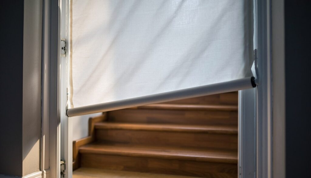 ロールスクリーンでリビング階段を防音する効果【限界と注意点】