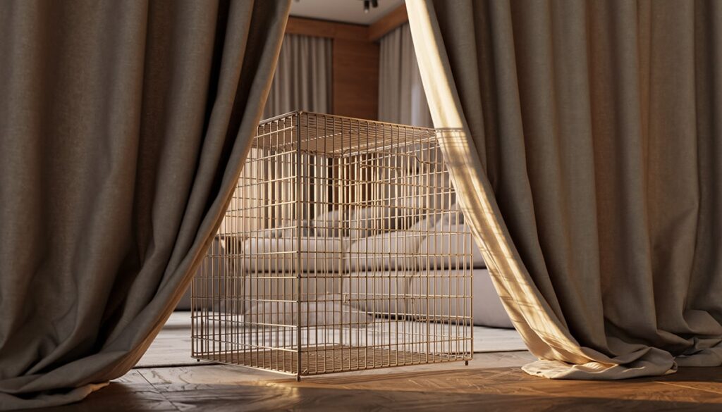 賃貸でも手軽 | 犬ケージを防音カーテン・防音カバーで囲う効果