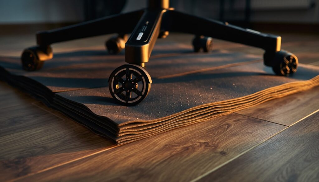 足音や振動には「防音マット」で固体伝播音を防ぐ