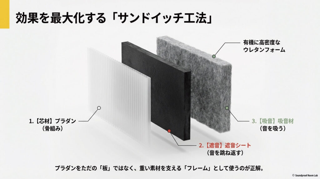 コスト重視のプラダン、強度重視のポリカ、本格派のアクリルなど、DIYの目的に合わせた素材の選び方一覧。