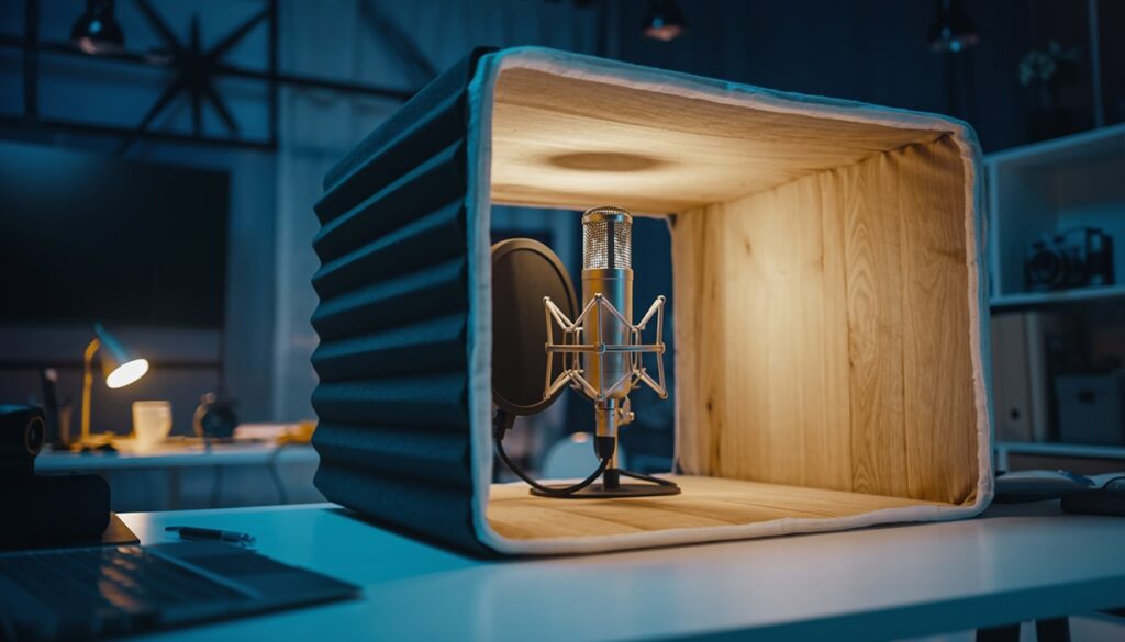 録音品質を上げるなら卓上の防音マイクブースが有効