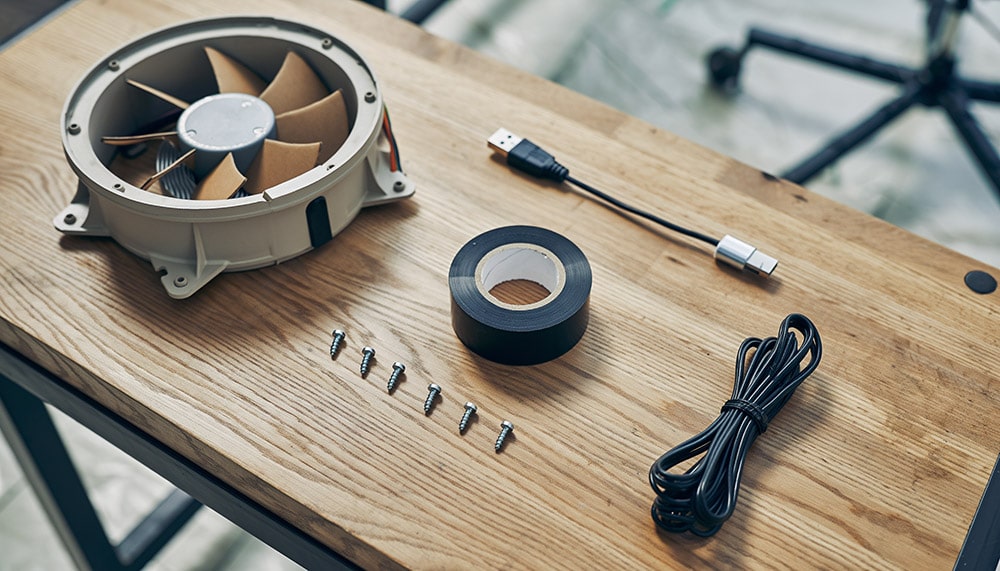 PCファンで換気システムを構築