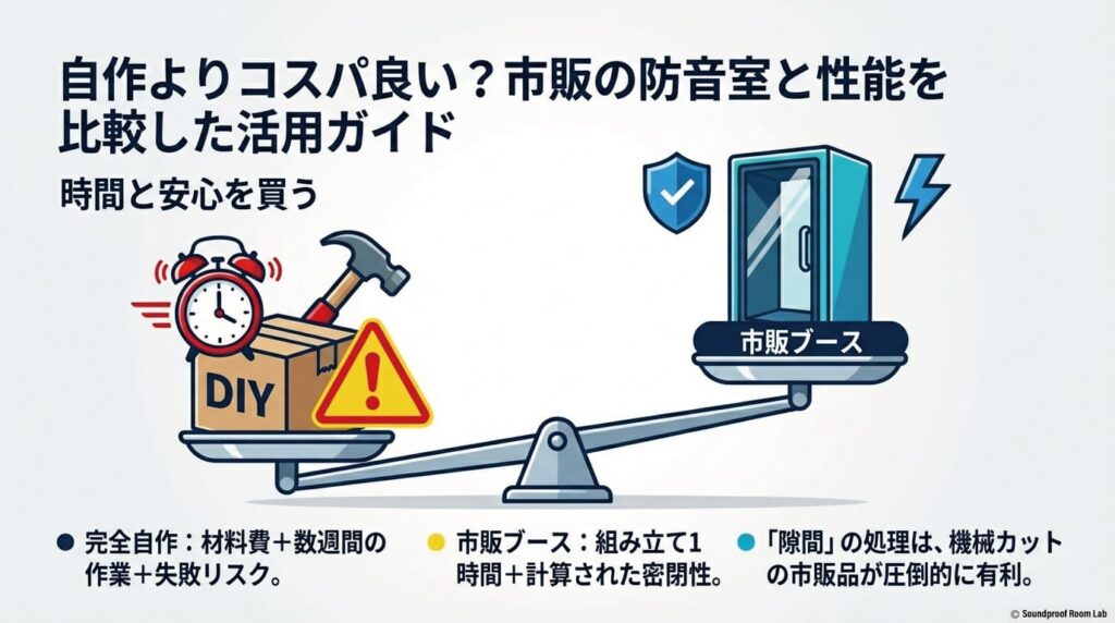 必要な材料を揃えて防音室を自作する手順:図解