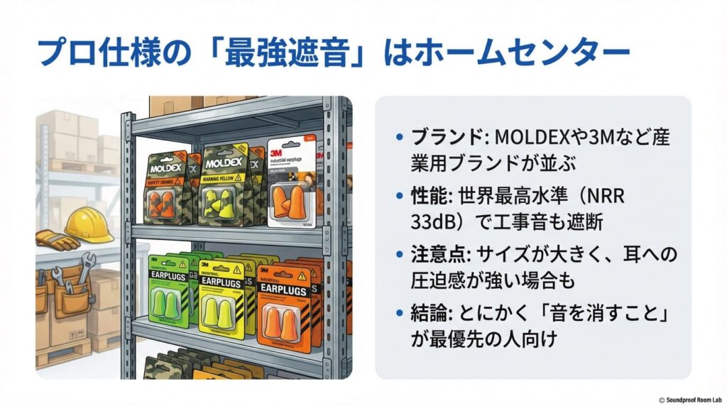 ホームセンターにある工事用の強力な遮音具:図解