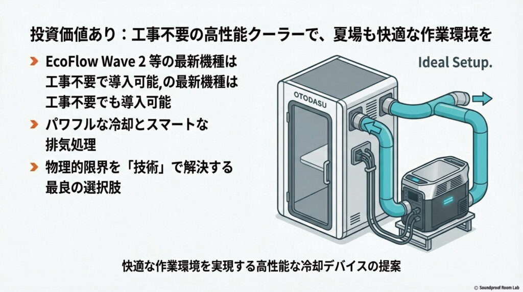 快適な作業環境を実現する高性能な冷却デバイスの提案【図解要約】