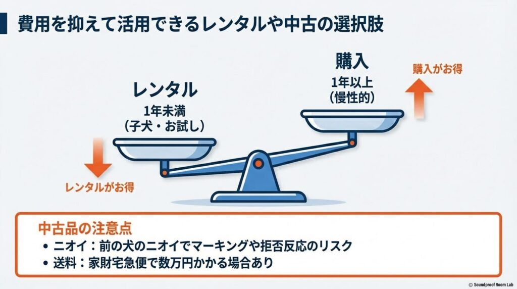 費用を抑えて活用できるレンタルや中古の選択肢