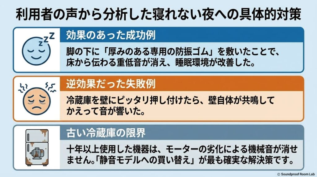 利用者の声から分析した寝れない夜への具体的対策：要約図解