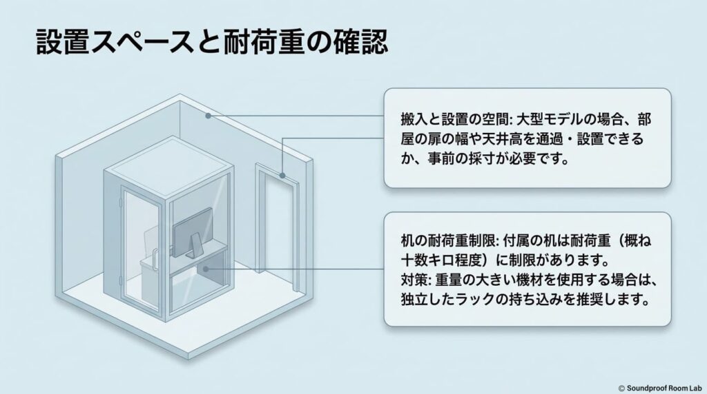 段ボール特有の湿気による影響、テープ剥がし跡、ニオイの吸着などのリスクを解説したスライド